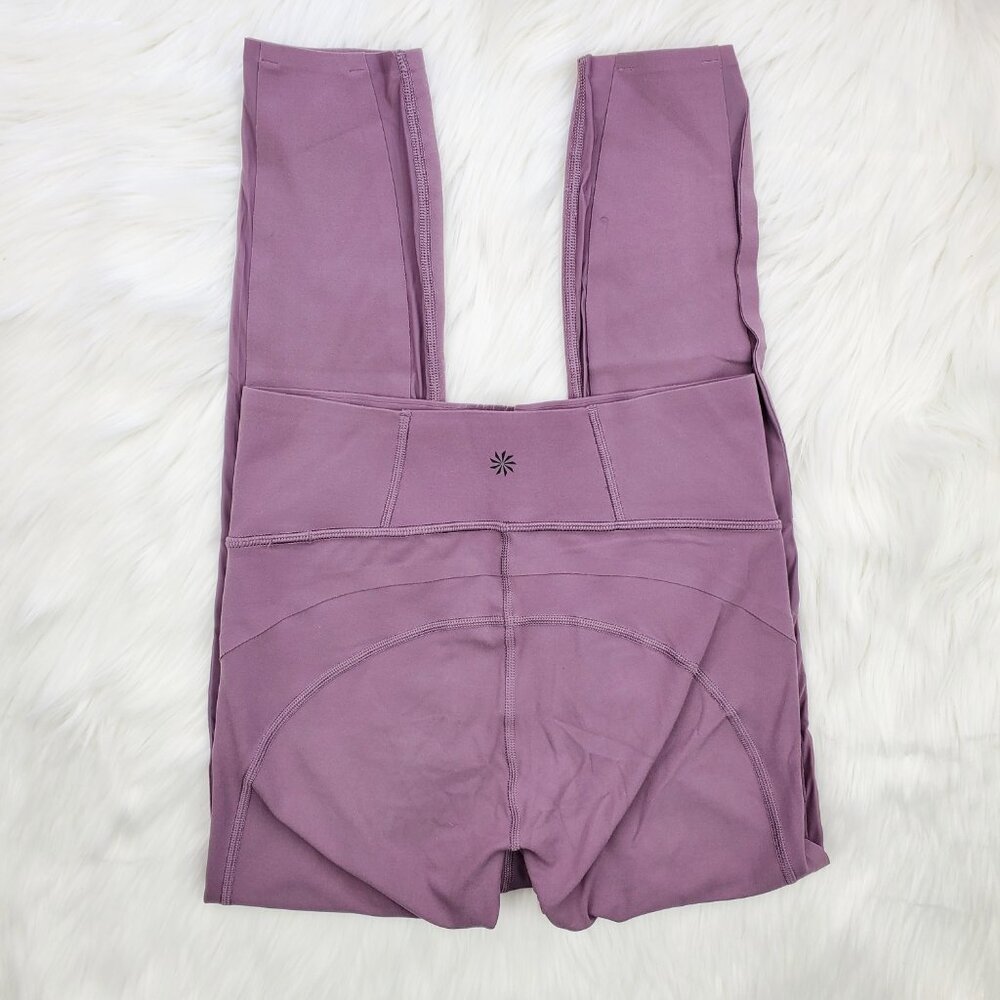 NWOT Athleta Purple Formation Mesh 7/8 Leggings - Picture 4 of 6